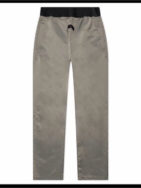 Fear of God Straight-Leg Chinos in Gray with Black Waistband